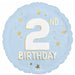 Little Mister 2nd Birthday 18" Round Foil Balloon