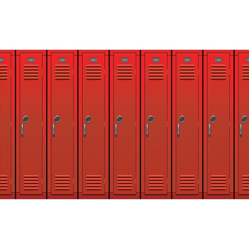 School Lockers Backdrop, 1 Count