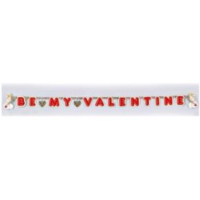6.5' BE MY VALENTINE STREAMER 1/PKG