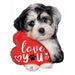 Love You Puppy 24-Inch Foil Balloon