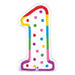 24-Inch Number 1 Birthday Candle Foil Balloon