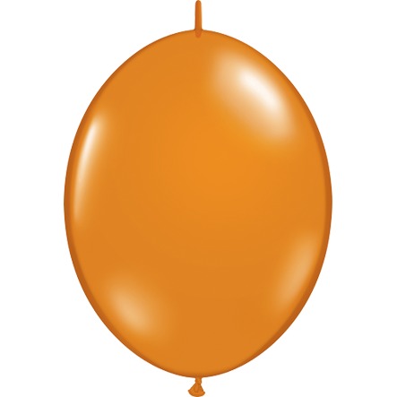 Qualatex Mandarin Orange 12" QuickLink Latex Balloons, 50 Count