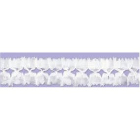 14.5'PAGEANT GARLAND WHITE 1/PKG
