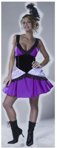 Can-Can Dancer Costume, Small Size 6-8
