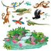 Tropical Party Decoration Props, 13 Pieces