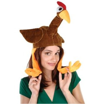 Plush Gobbler Turkey Hat, One Size