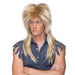 Long Rocker Costume Wig in Mixed Blonde