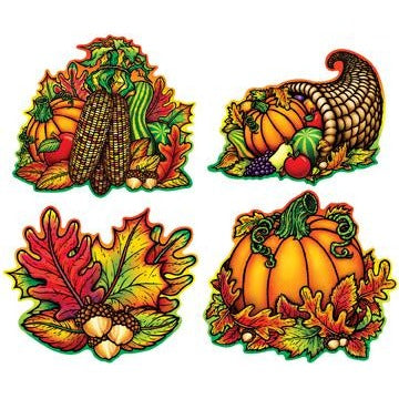 Autumn Splendor Cutouts, 4-Pack