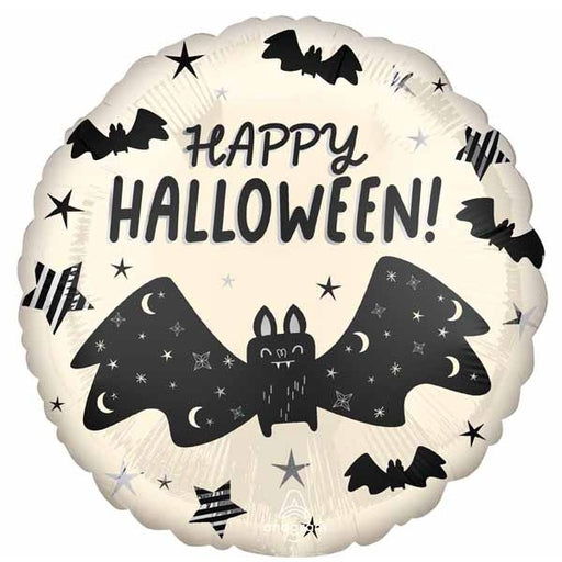Bat Attack Halloween 18-Inch Round Foil Balloon