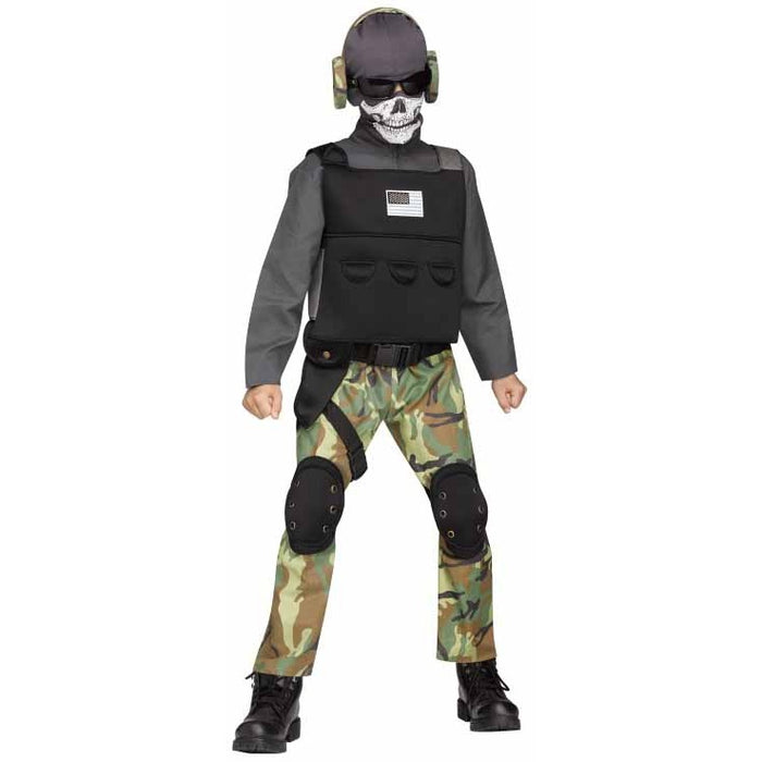 Skull Soldier Child Costume, Size 12-14