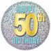 50th Birthday Printed Button