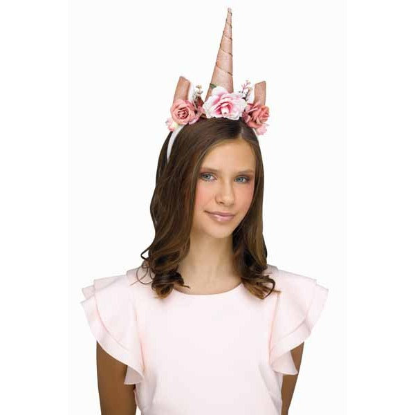 Rose Gold Shimmering Unicorn Headband