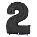 Megaloon Black Number 2 Balloon, 40 Inch