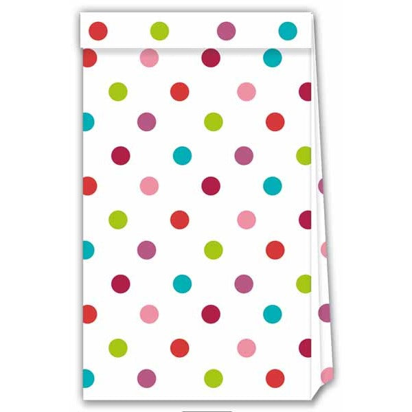 Multicolour Dots Paper Party Bags, 4 Pack