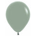 Pastel Dusk Laurel Green 11-Inch Latex Balloons, 100 Pack
