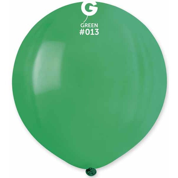 Gemar 19-Inch Green #013 Latex Balloons, 25 Pack