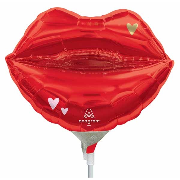 Vibes Lips Mini Shape Foil Balloon