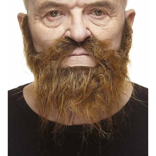 Medium Brown Moustache and Beard Costume Accessory