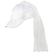 Adjustable White Veil Cap