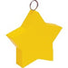 Yellow Star Plastic Balloon Weight, 80 g