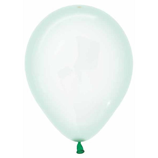 Crystal Pastel Green 5-Inch Latex Balloons, 100 Count