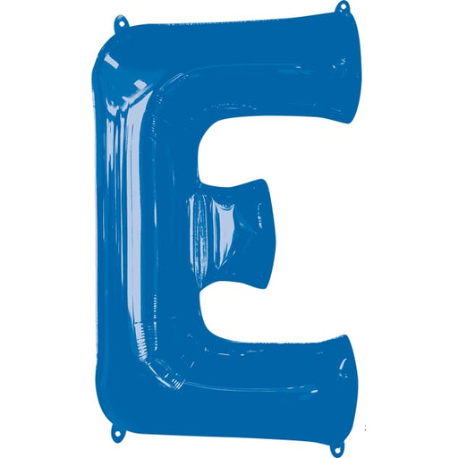 Blue Letter E Balloon, 32 Inch