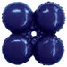 17-Inch Matte Navy Blue Foil Quad Balloon