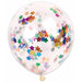 12-Inch Tricolor Star Confetti Latex Balloons, 6-Pack