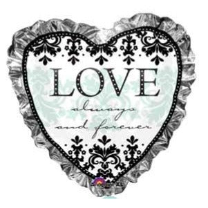 Always & Forever 28-Inch Heart Foil Balloon