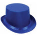 Blue Satin Sleek Top Hat