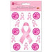 Pink Ribbon Stickers, 4 Sheets per Pack