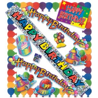 Birthday Party Decoration Kit, 11 Pieces