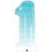 38-Inch Blue Ombre Number 1 Balloon