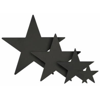 Black Foil Star Decoration, 15 Inch