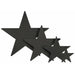 Black Foil Star Decoration, 15 Inch