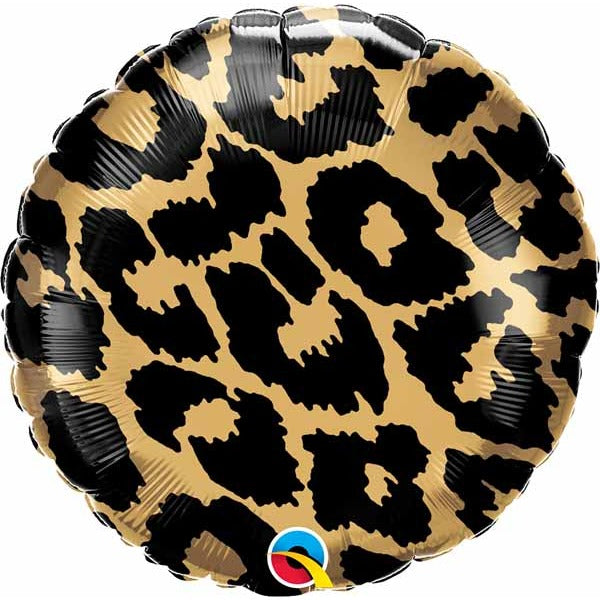 Qualatex Leopard Spots 18" Round Foil Balloon