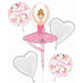 Ballerina Girl Happy Birthday Balloon Bouquet