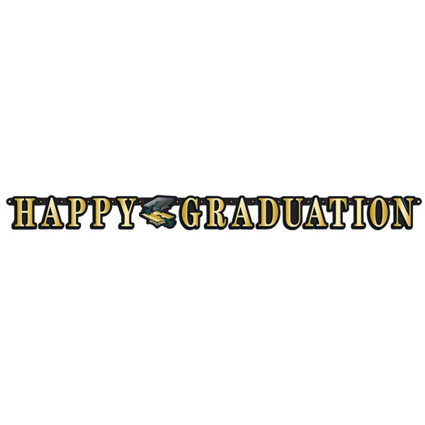 Happy Graduation Streamer, 5 Inches x 5 Feet