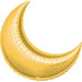 35 Inch Gold Crescent Moon Foil Balloon
