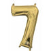 16 Inch White Gold Number 7 Balloon