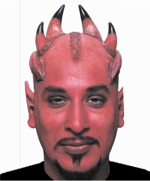 Woochie Red Latex Bald Cap