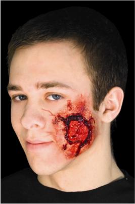 Woochie Open Wound with Muscle Tissue Latex Prosthetic
