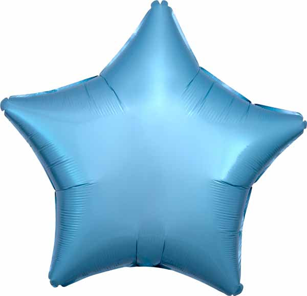 Metallic Pearl Pastel Blue 19-Inch Star Foil Balloon