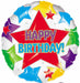 Star Birthday 18 Inch Foil Balloon