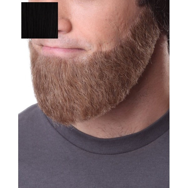 Medium Black Costume Beard, 3 x 10 Inches