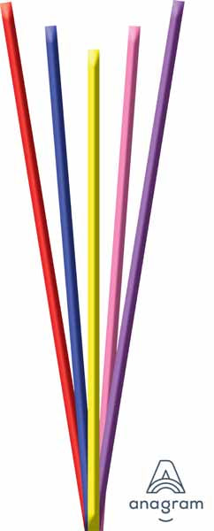 STRAWEIGHTS 5 ASST 250/PK 48" 5.5G Z01