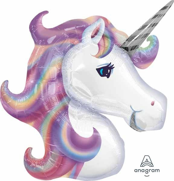 Anagram Pastel Unicorn 33-Inch Foil Balloon