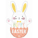 Hoppy Easter Bunny 32" Shaped Foil Balloon