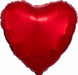 Anagram 18-Inch Metallic Red Heart Foil Balloon
