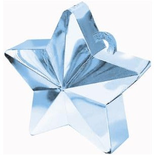 Light Blue Star Balloon Weight, 170 g